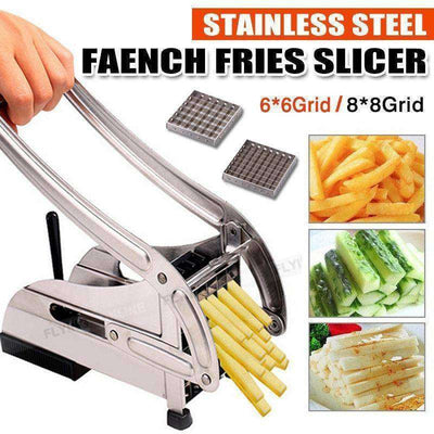 Stainless Steel French Fries Potato Cutter Double Blade High
